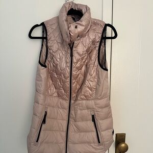 Calvin Klein Blush Pink Quilted Puffer Vest